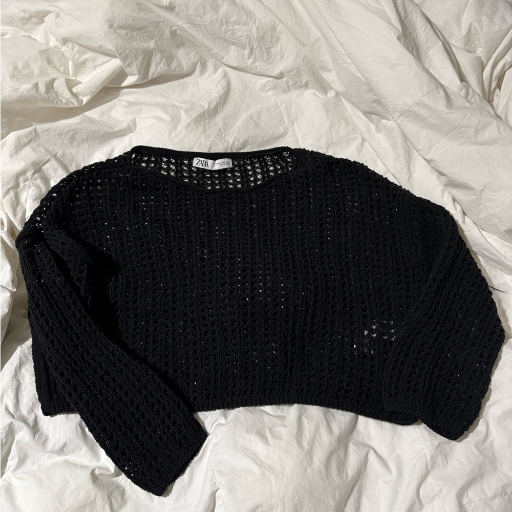 Zara Women's Black Knit Sweater